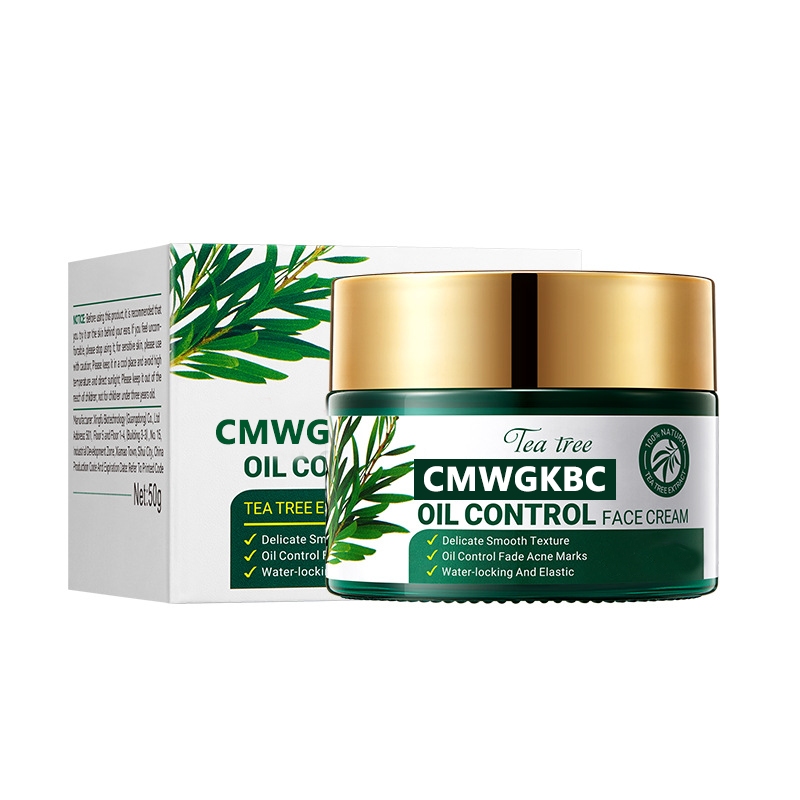 CMWGKBC Deeply Moisturizing Face Cream with Tee Tree, Argan Oil and Pro-Ceramides, Rich Hydration & Healing of Dry Skin