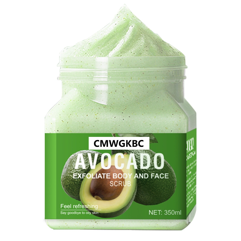 CMWGKBC Avocado Body Cream Scrub Skin Cleanser Cruelty Free Prevent Cracked Skin-Exfoliating,Moisturizing,Natural