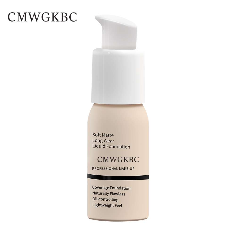 CMWGKBC Liquid Foundation for Normal & Dry Skin, Face Makeup Stocking Stuffers for Women, Medium-Full Coverage, Natural Finish